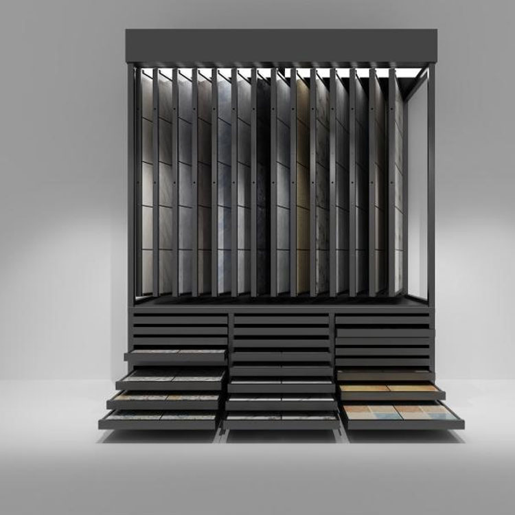 Rack d'écran en verre