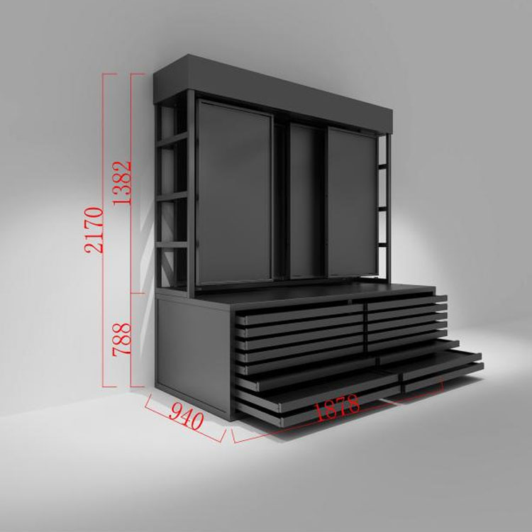 Rack d'affichage multifonctionnel vertical