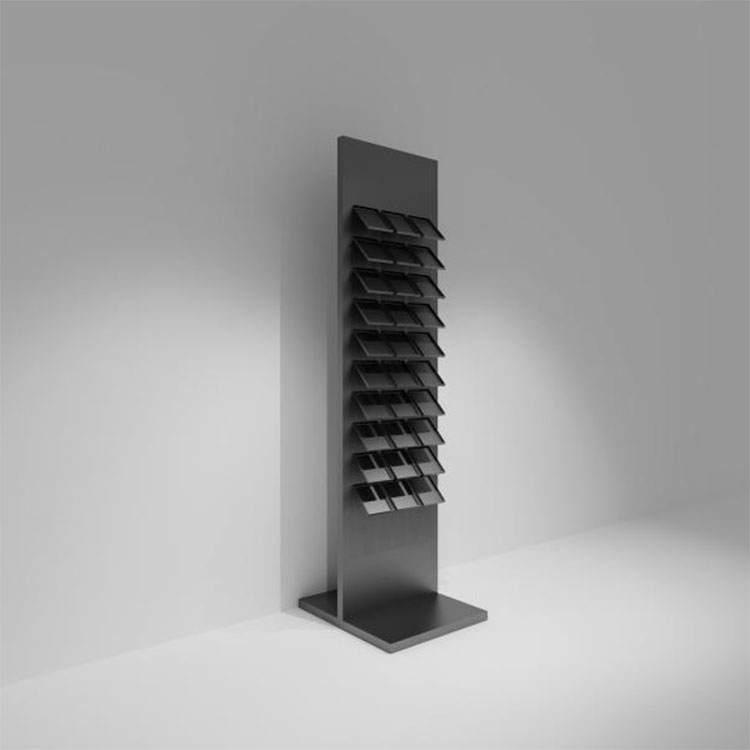 Rack d'affichage en céramique de plancher en bois vertical